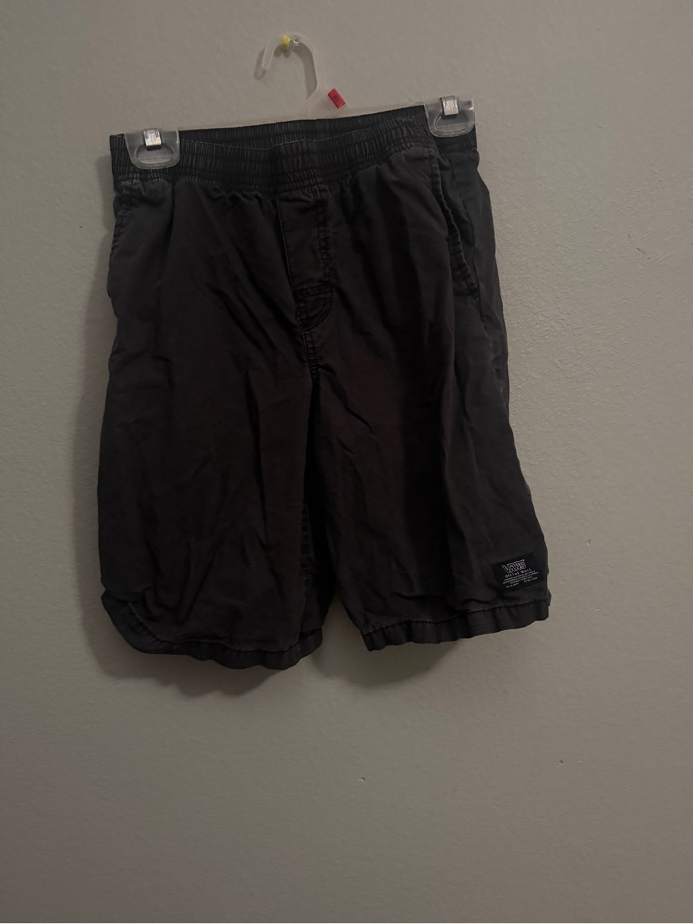 Vans Black Elastic-Waist Kids Shorts